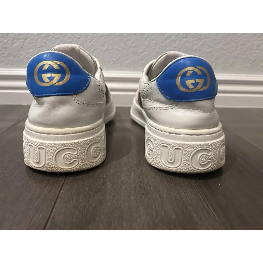 AUTHENTIC GUCCI CHUNKY B WEB STRIPE SNEAKERS GG SZ 11 (fits US 12) 669582